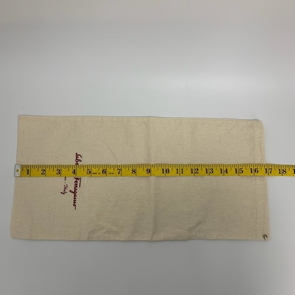SALVATORE FERRAGAMO 2 cotton Italy made Dust Bags new - Picture 6 of 9